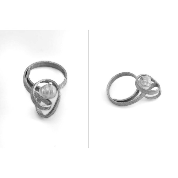 Δαχτυλίδι Αρζαντό Αφηρημένο - Δ165Α