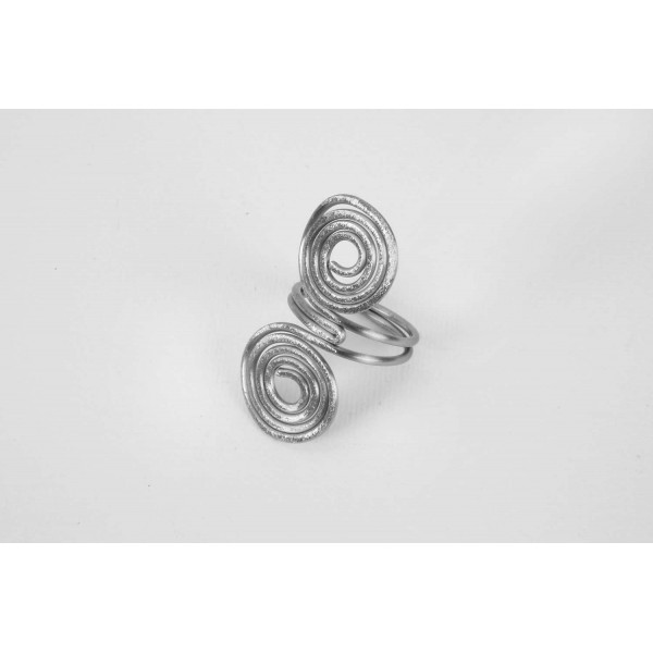 Δαχτυλίδι Aρζαντό Διπλός Κύκλος - Δ63