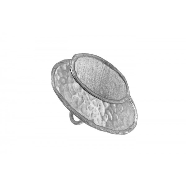 Δαχτυλίδι Αρζαντό Διπλό Οβάλ - Δ78Α